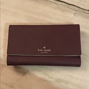 Kate Spade Burgundy Clutch